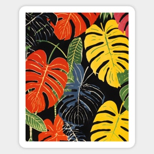 Jungle Monstera Leaf Pattern Sticker